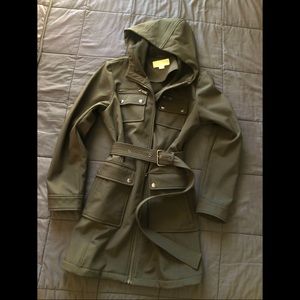 Michael Kors women’s navy green trench coat - L